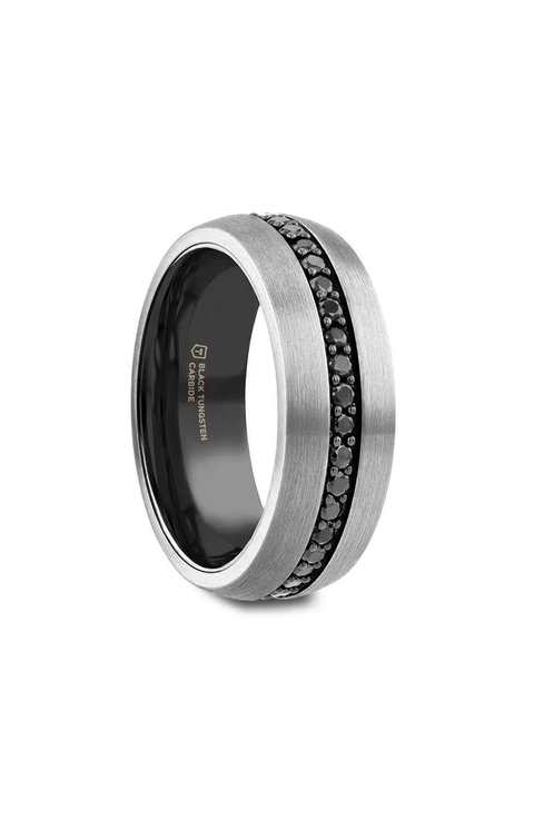 Pilot Black Sapphire Tungsten Ring