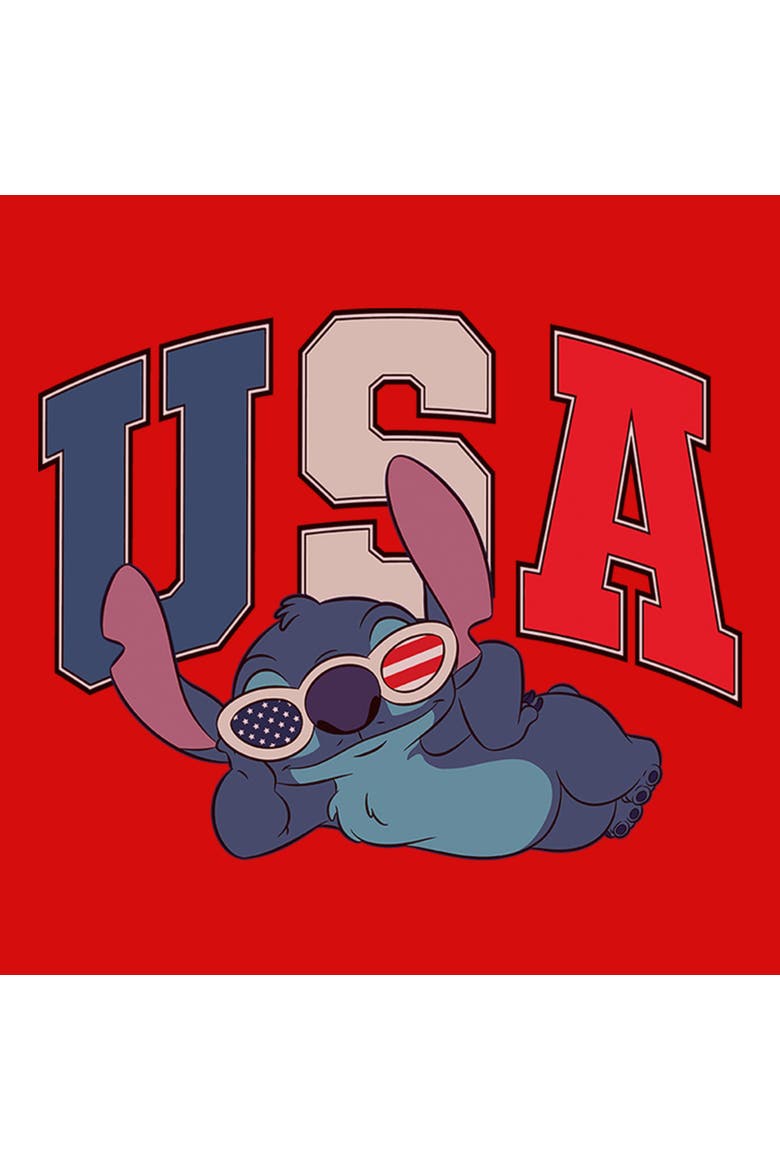 Girls' USA Cool Sunglasses T-Shirt, Alternate, color, Red
