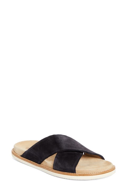 サンダル BRUNELLO CUCINELLI Men Sandals MZUELBM326 C8894 BROWN Suede sandals in brown - Brunello Cucinelli | Mytheresa