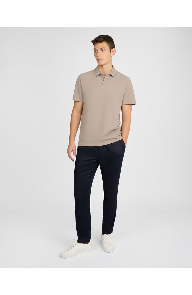 Onia Short Sleeve Pique Polo, Alternate, color, Cashew