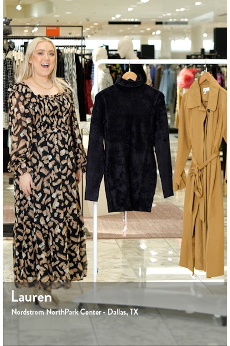 Taya Long Sleeve Chenille Minidress video