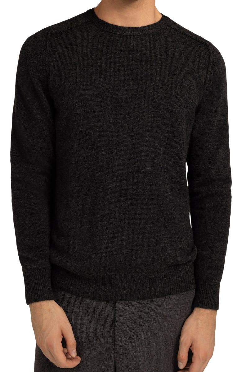 GOBI Mongolian Cashmere Cashmere Mouliné Crew-Neck, Alternate, color,