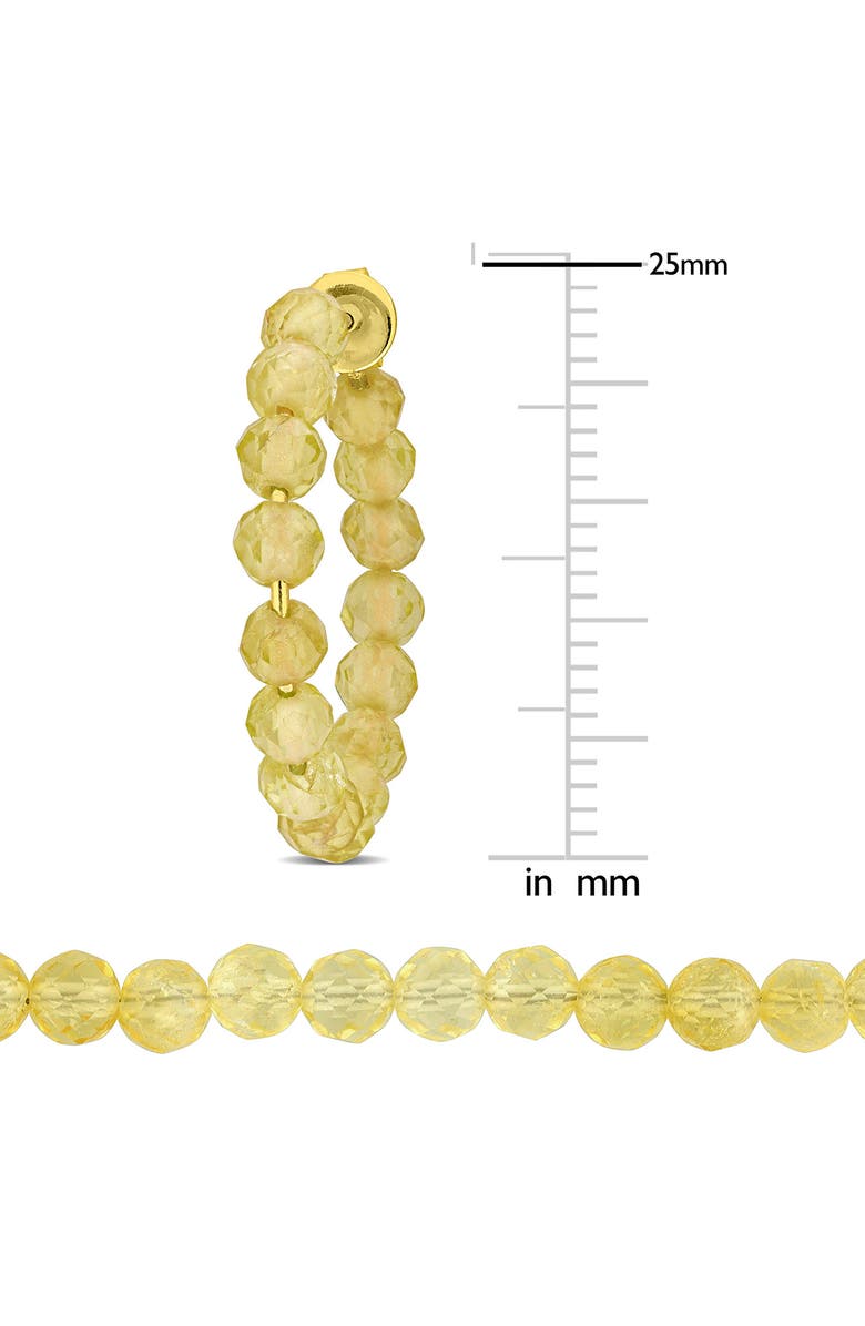 DELMAR Citrine Beaded Earrings, Bracelet & Necklace Set, Alternate, color, Gold