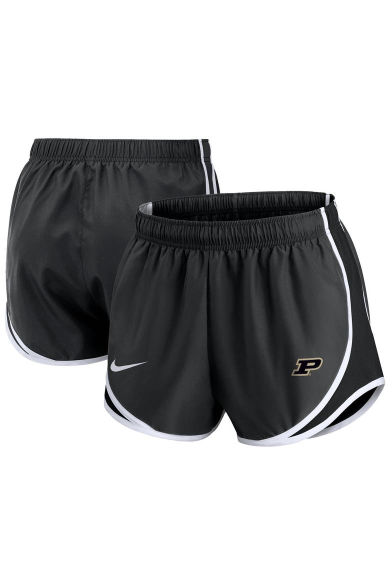 Women's Nike Black Purdue Boilermakers Tempo Dri-FIT Shorts, Main, color, Black