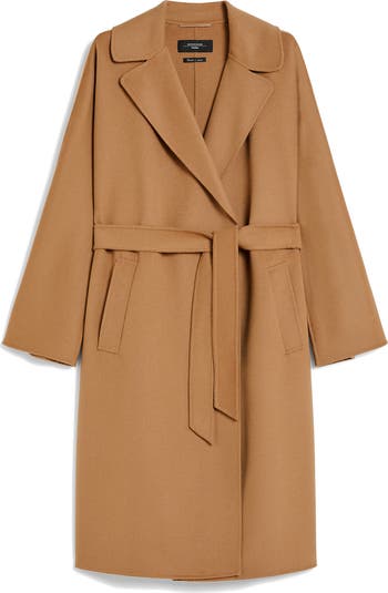 Weekend Max Mara Civada Stretch Wool Wrap Coat | Nordstrom