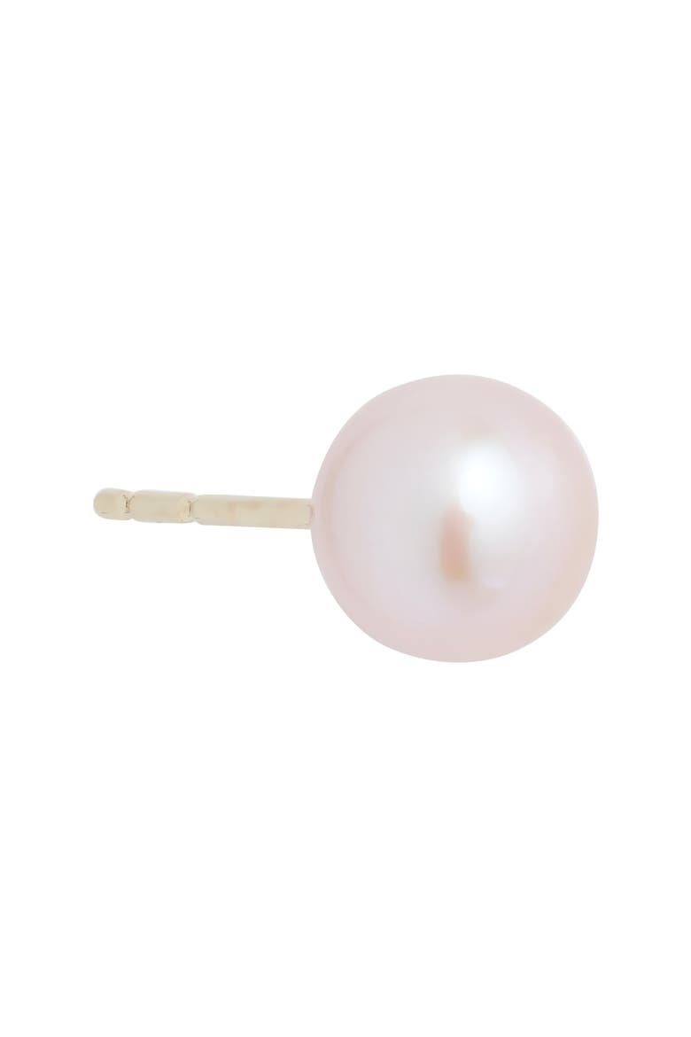 Freshwater Blush Pearl Stud Earrings, Alternate, color, BLUSH- 14K YELLOW GOLD