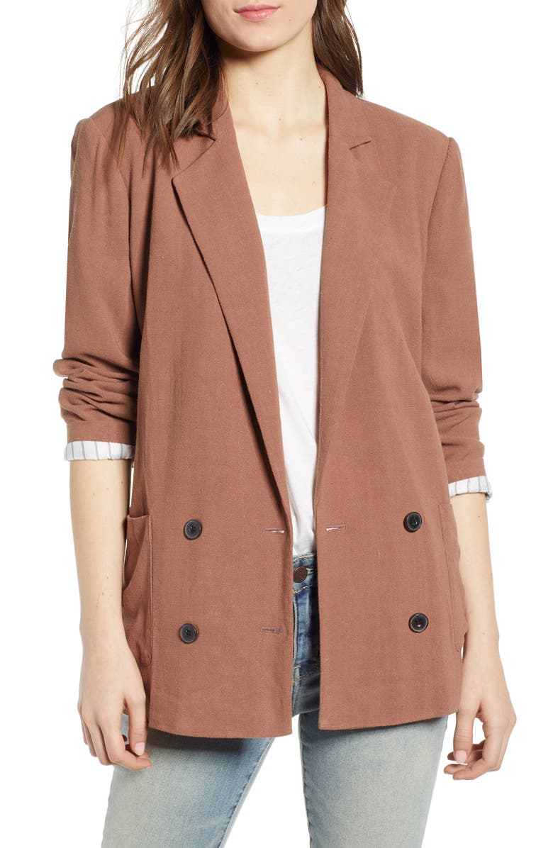 Treasure & Bond Double Breasted Blazer, Main, color, 