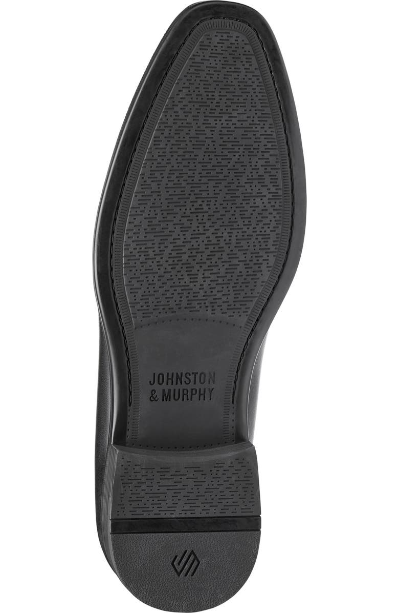 Johnston & Murphy Gibbons Embossed Penny Loafer, Alternate, color, Black Full Grain