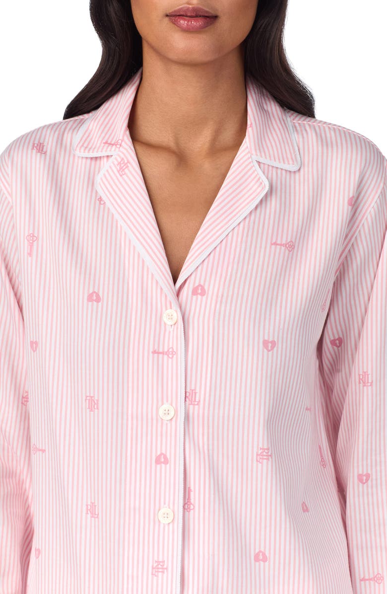 Lauren Ralph Lauren Stripe Pajamas, Alternate, color,