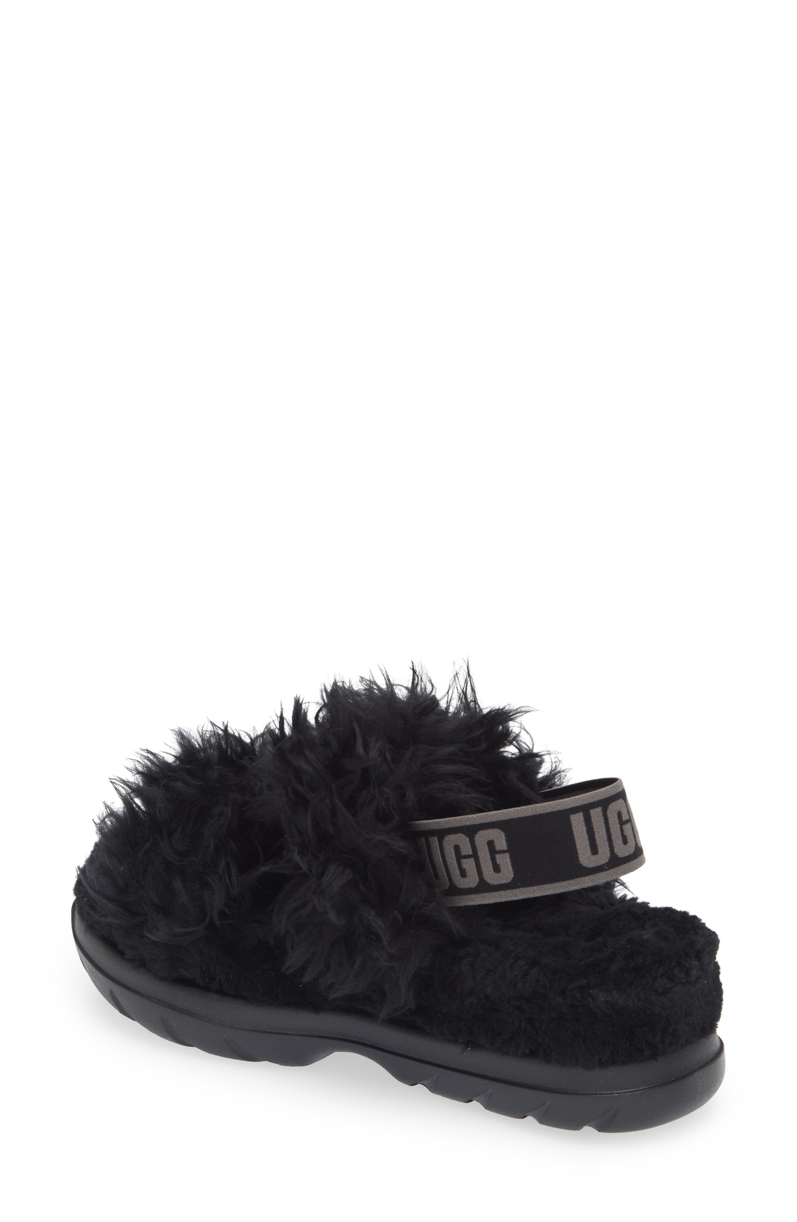 UGG<sup>®</sup> Fluff Sugar Faux Fur Sandal, Alternate, color, 