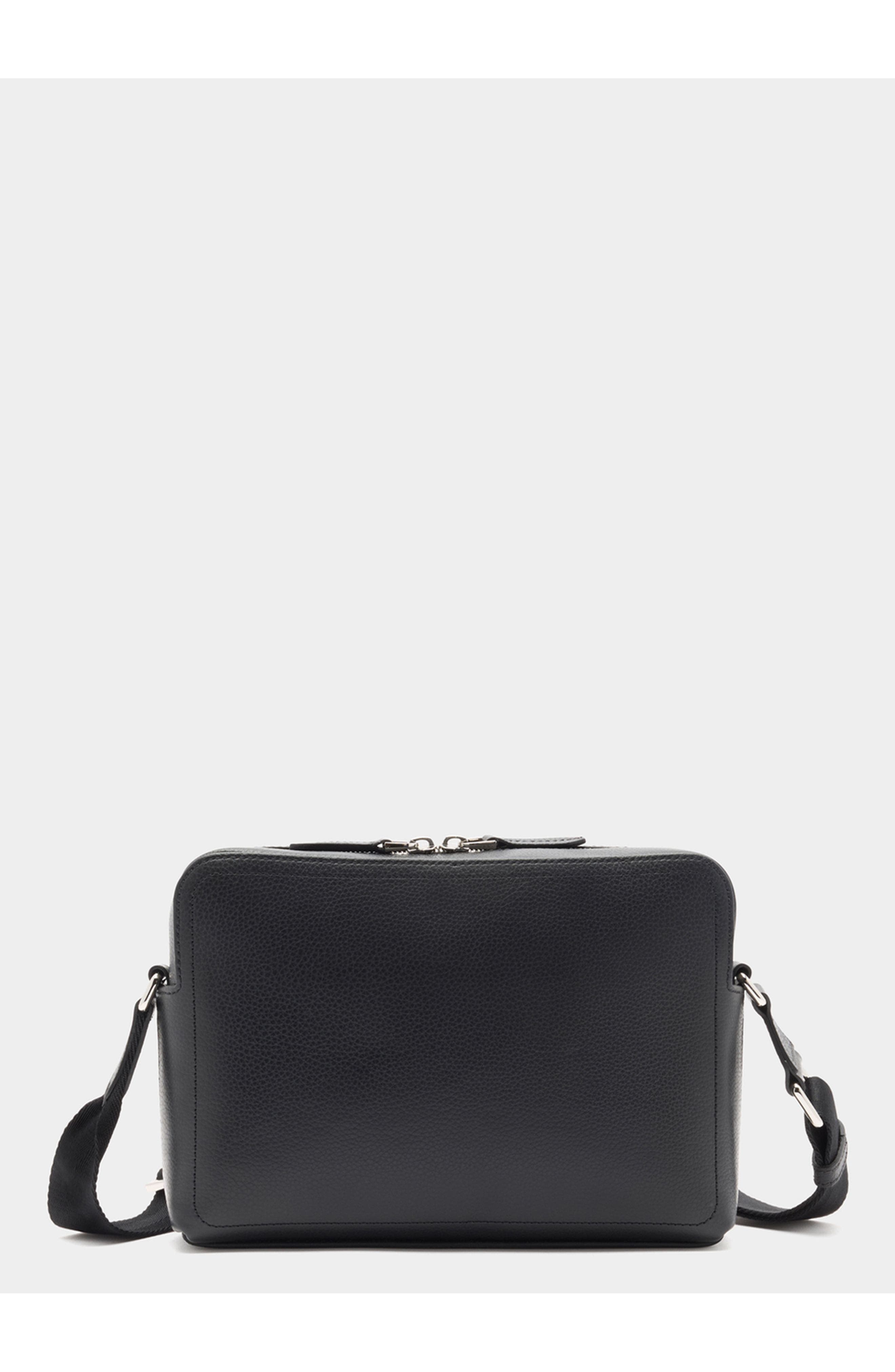 Bally Capitol Crossbody Bag in Leather, Alternate, color, Black+Palladio