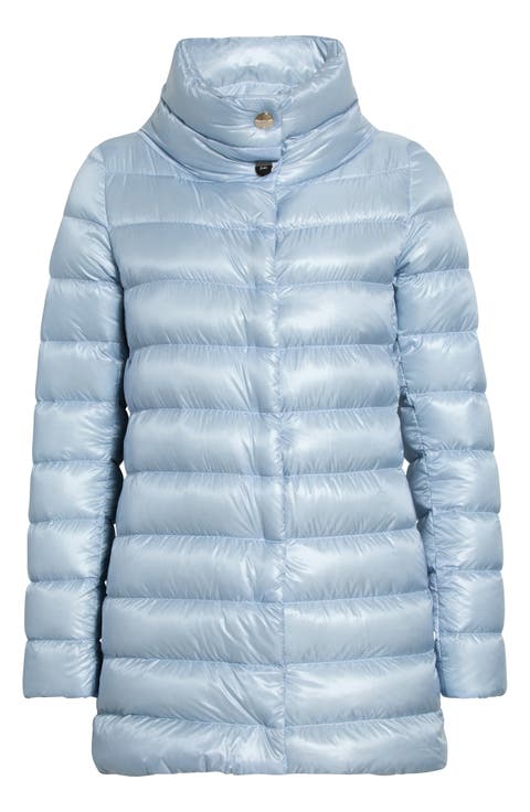 Amelia Water Resistant High-Low Down Jacket