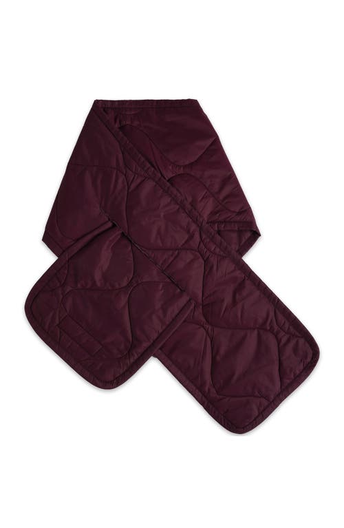 Members Only Quilted Scarf In Burgundy