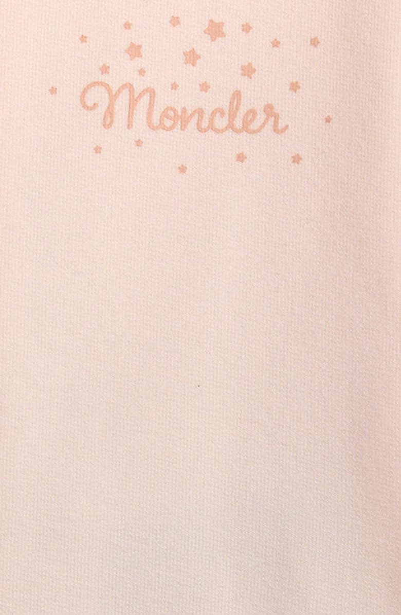 Moncler Kids' Full Zip Graphic Hoodie & Star Print Leggings Set, Alternate, color, Light Pink