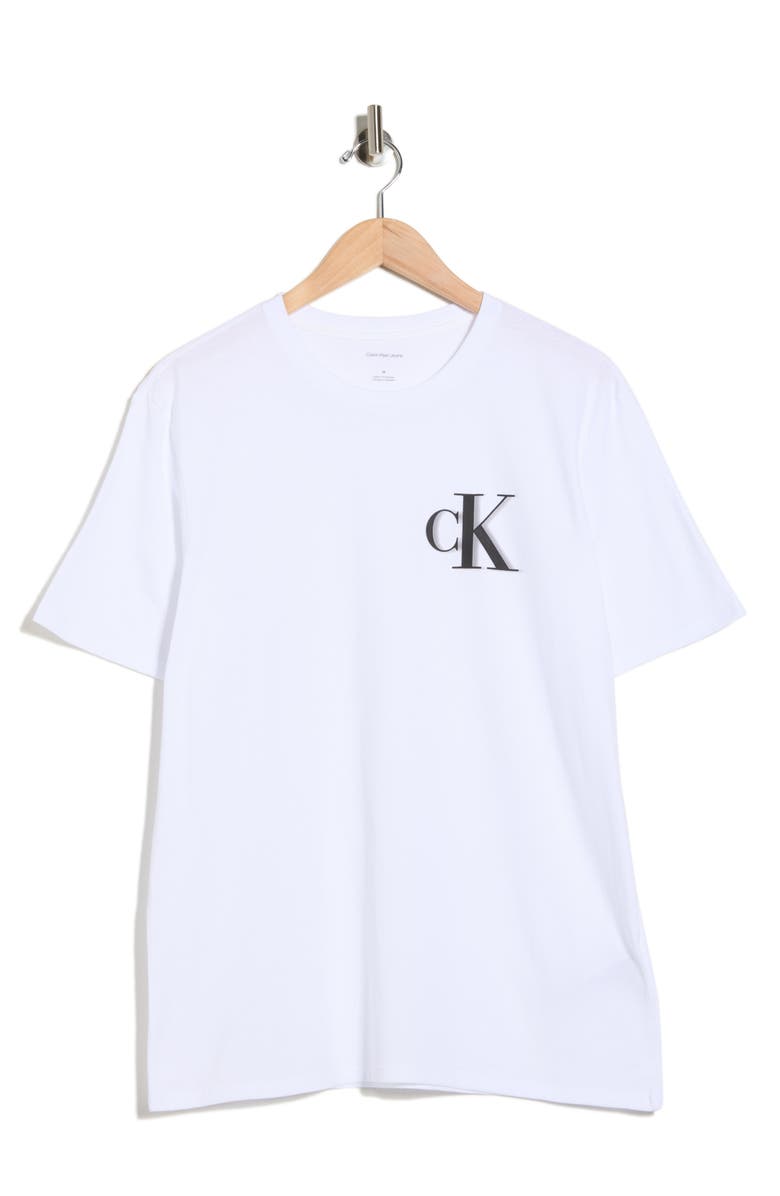 Calvin Klein Fade Logo Graphic T-Shirt, Alternate, color, White
