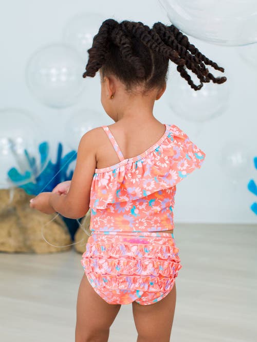 Rufflebutts Toddler Girls One Shoulder Ruffle Tankini