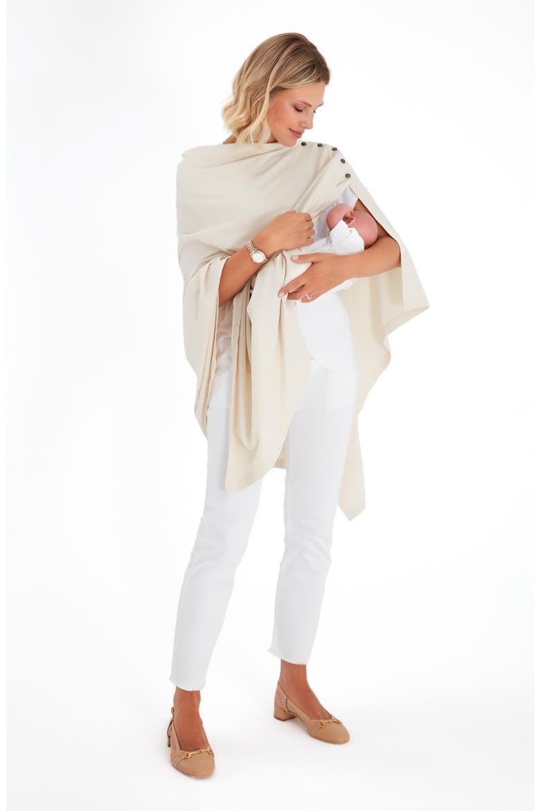 Four in One Multipurpose Supreme Cotton Cape, Alternate, color, BEIGE