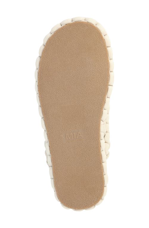 Mia Limited Edition Monako Woven Flip Flop In Sand