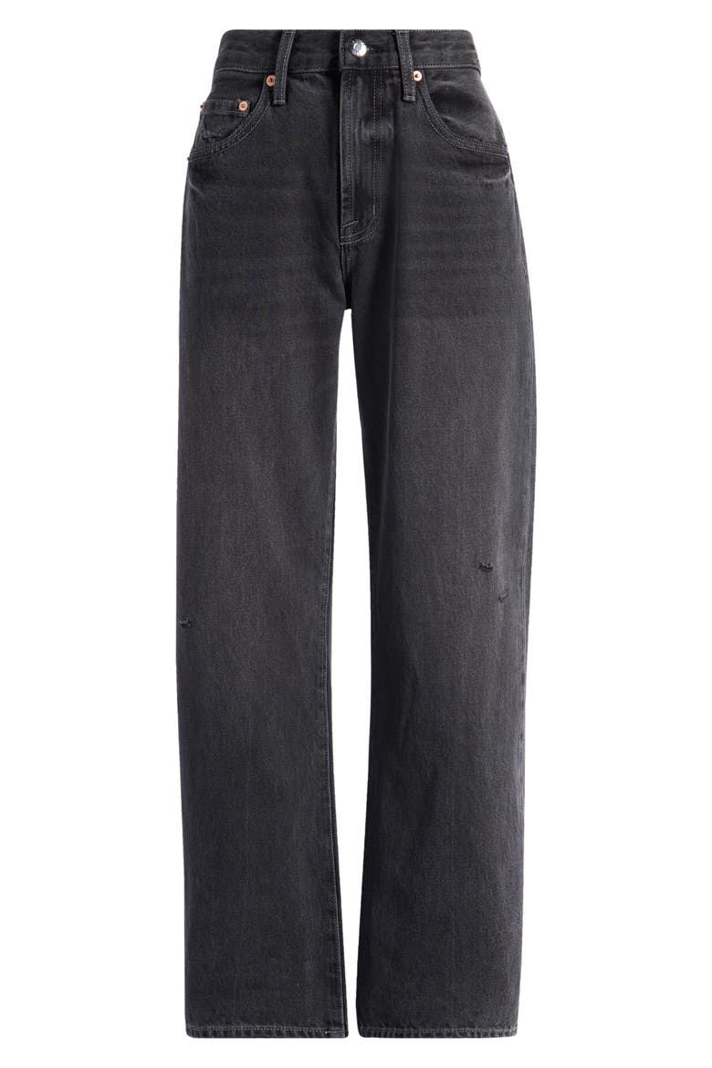 Lexi High Waist Ankle Straight Leg Jeans, Alternate, color, MERCURY
