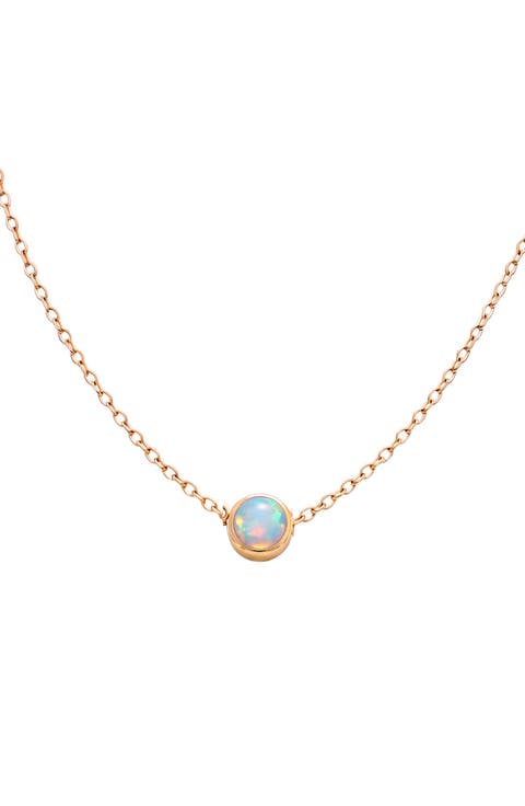 Birthstone Pendant Necklace