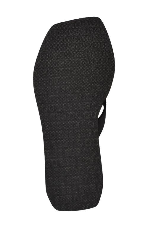 Guess Damani Platform Wedge Sandal In Black