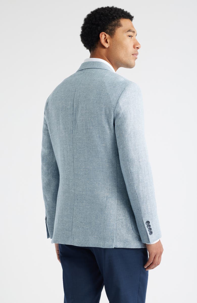 Nordstrom Wool & Linen Tweed Sport Coat, Alternate, color, Blue Cross Tweed