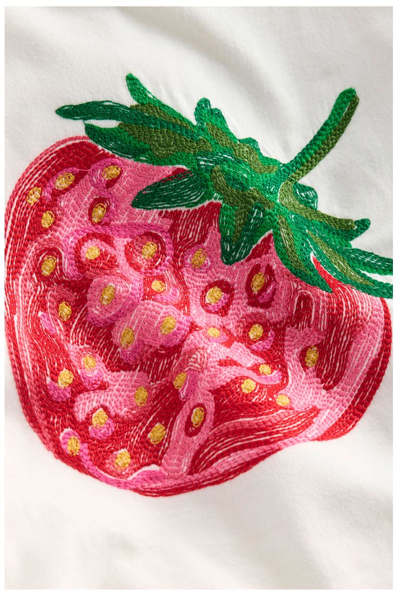 Kids' Superstitch Strawberry T-Shirt, Alternate, color, IVORY STAWBERRY