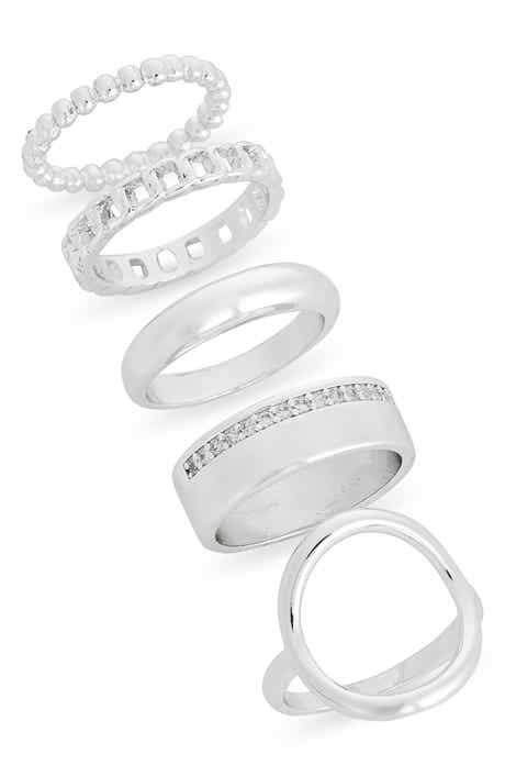 NORDSTROM RACK Assorted 5-Pack Ring Set