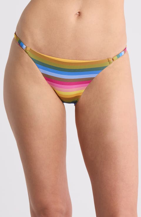 Moss Adjustable Side String Bikini Bottoms