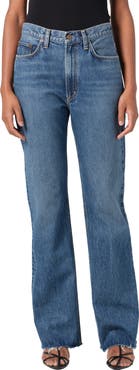 AGOLDE Leena Raw Hem Flare Leg Jeans