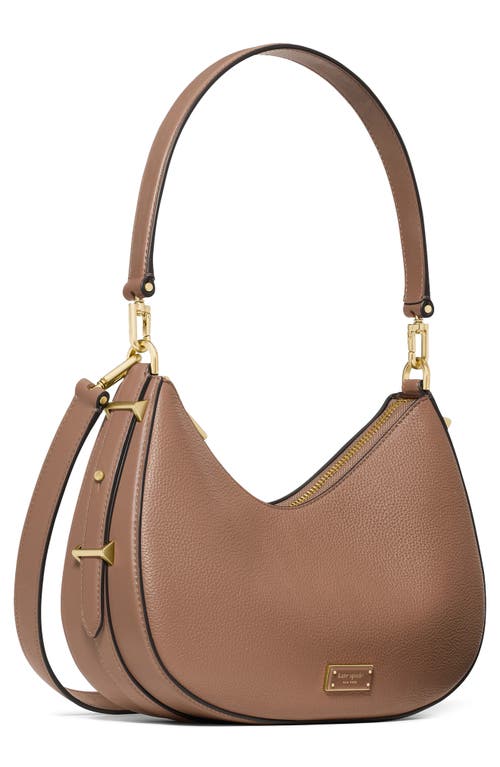 Kate Spade New York Liv Pebble Leather Convertible Shoulder Bag In Brown