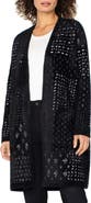 Liverpool Los Angeles Fuzzy Jacquard Sweater Coat