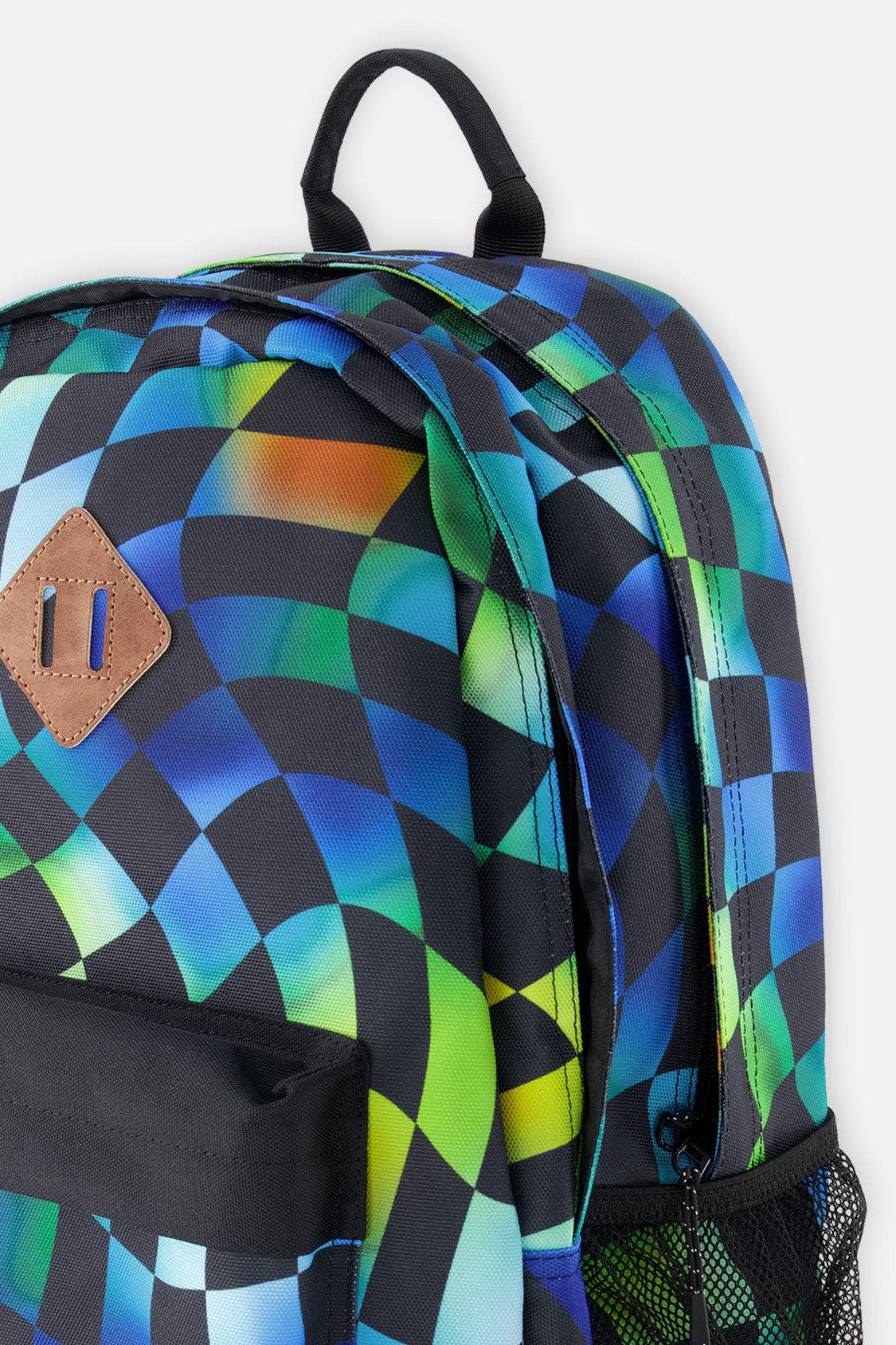 Checkered Practical Spacious Durable Backpack, Alternate, color, Blue Checkered Print