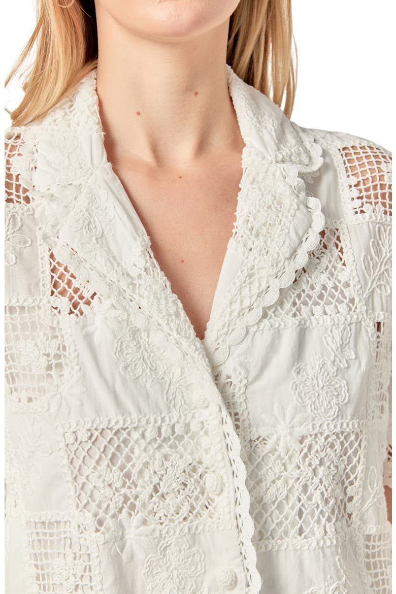 Embroidered Shirt, Alternate, color, WHITE