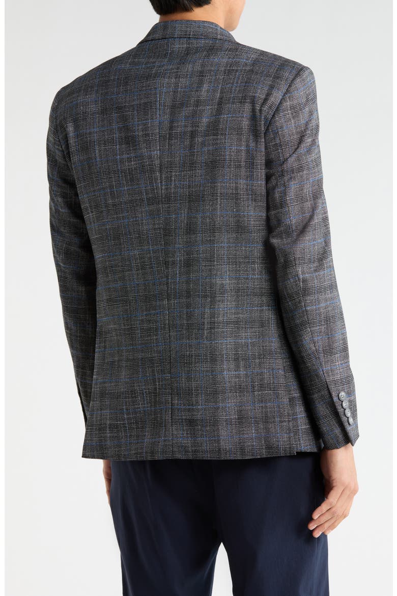 Slim Fit Two Button Blazer, Alternate, color, GREY
