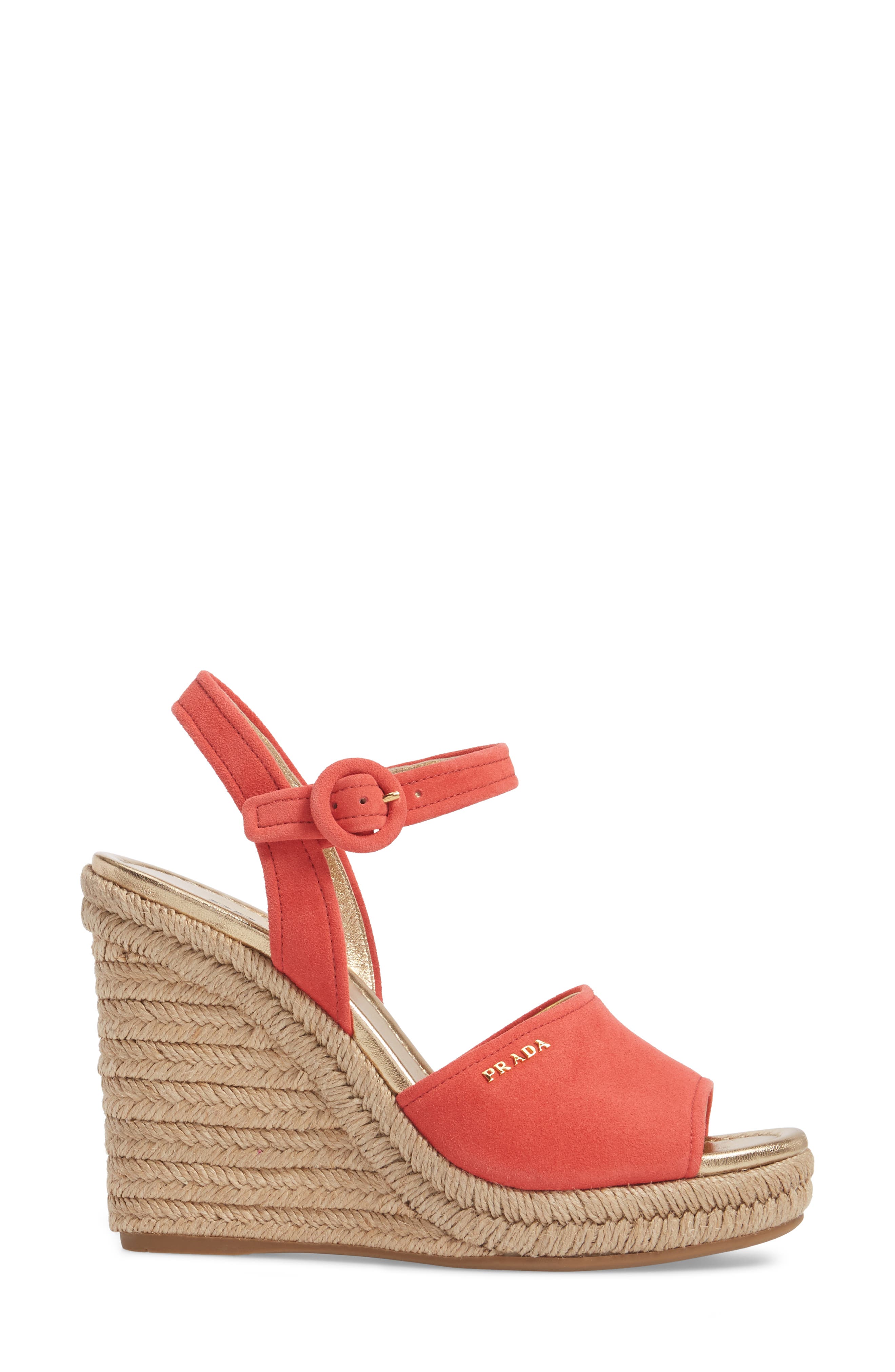 Espadrille Wedge Sandal, Alternate, color, RED