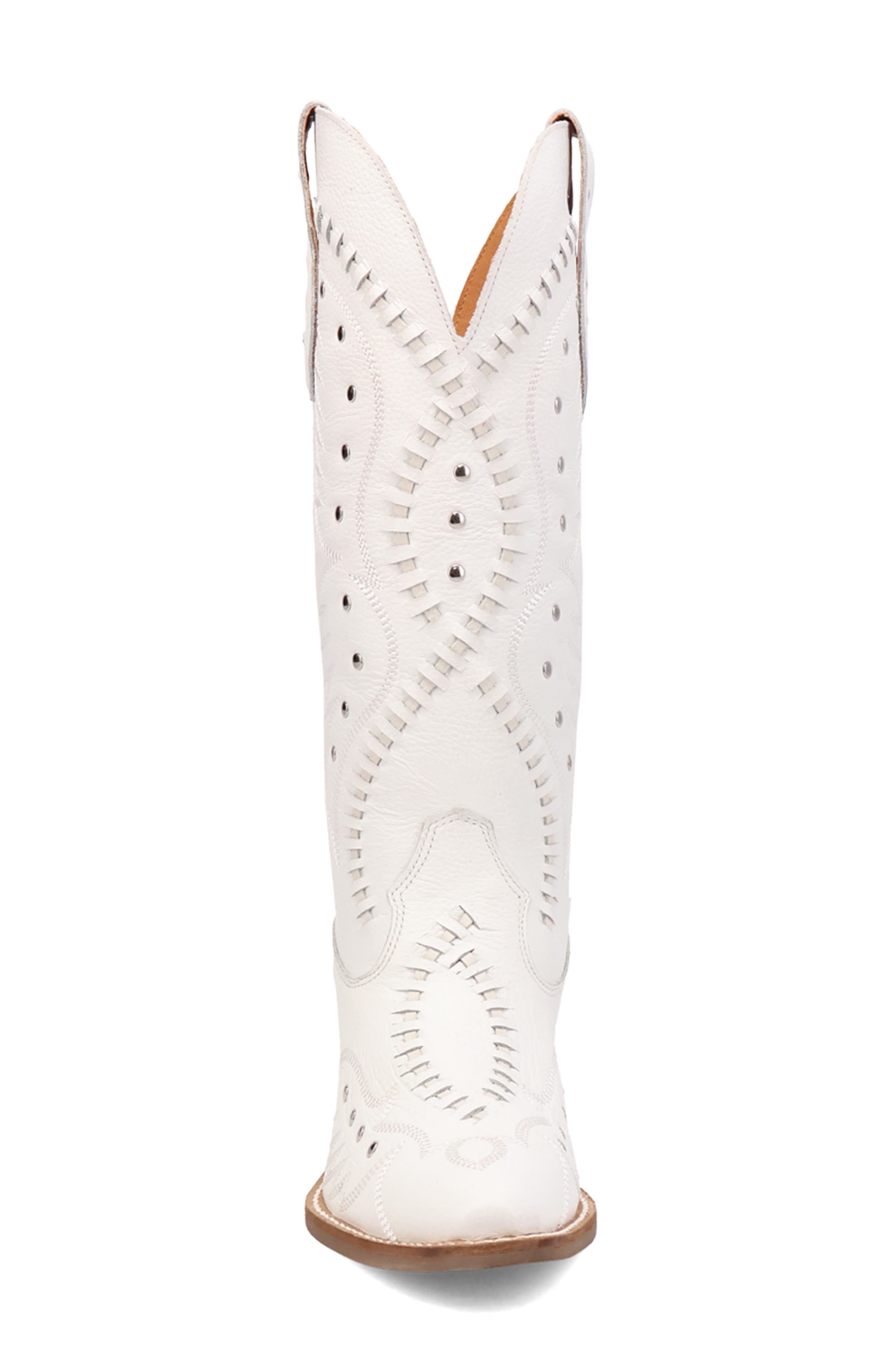 Pretty 'N Pink Western Boot, Alternate, color, WHITE