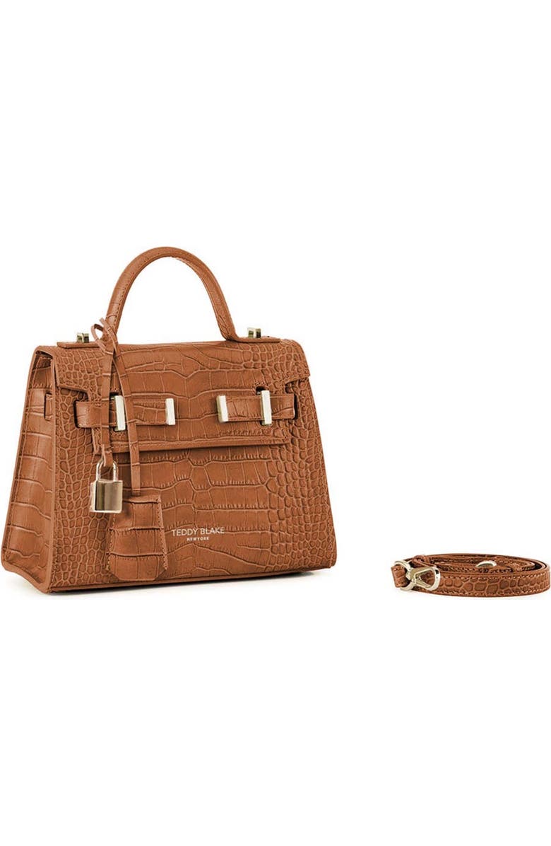 Teddy Blake Ava Croco 9", Alternate, color, Camel Brown