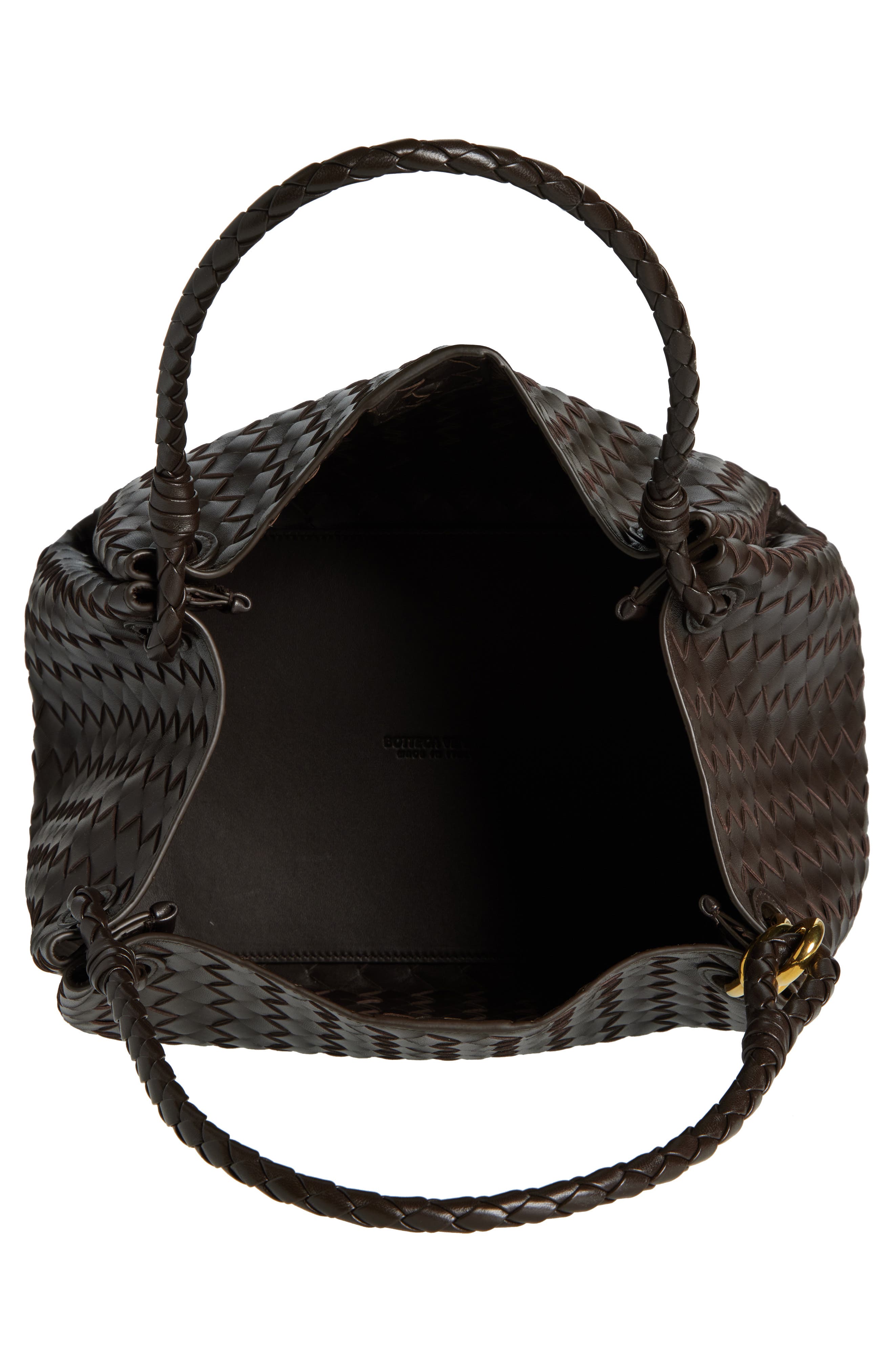 Bottega Veneta Large Andiamo Intrecciato Leather Top Handle Bag, Alternate, color, 