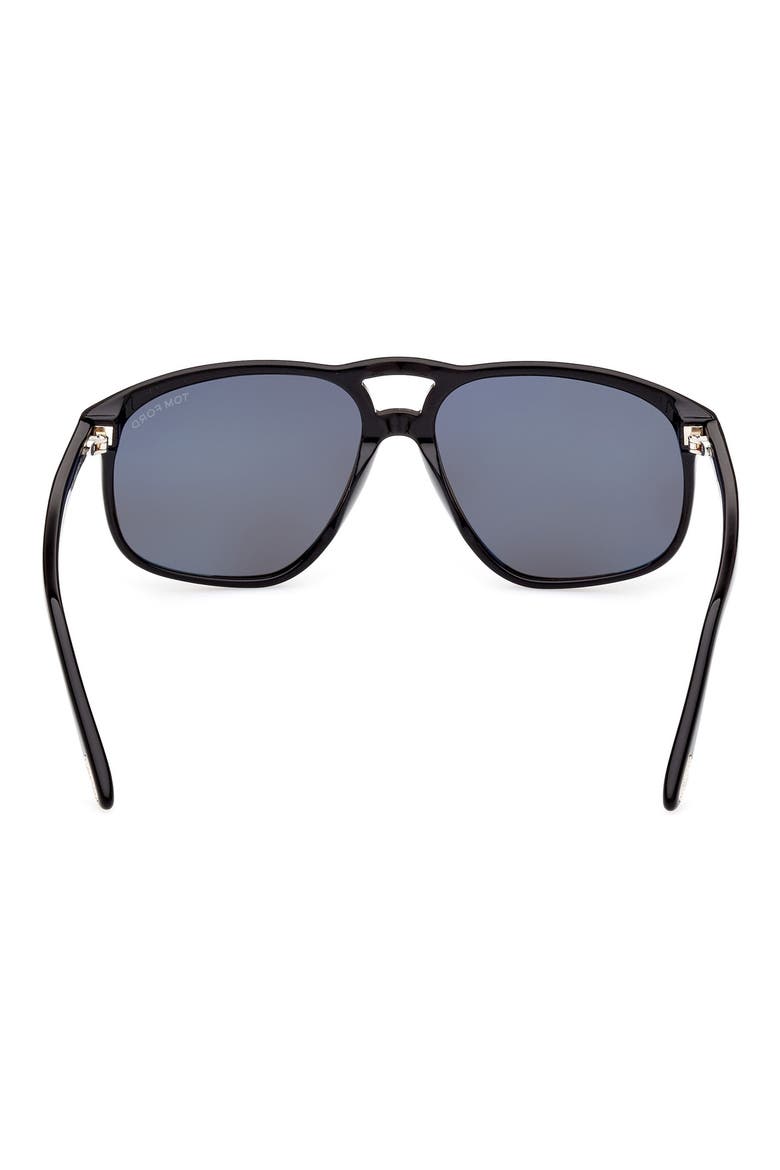 58mm Navigator Sunglasses, Alternate, color, SBLK/SMK
