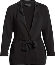 Tahari ASL Tie Waist Cardigan