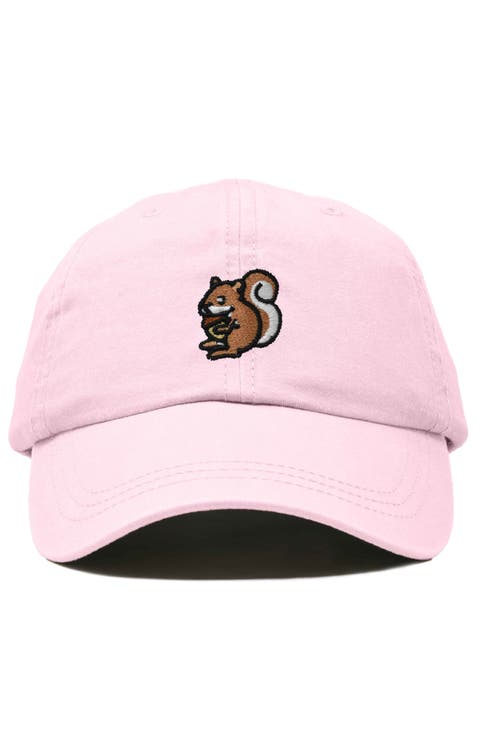 Squirrel Embroidered Outdoor Cap