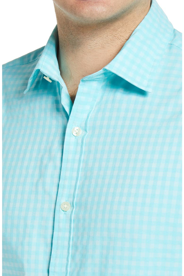 Slim Fit Wells Cooper Button-Up Shirt, Alternate, color, TURQS