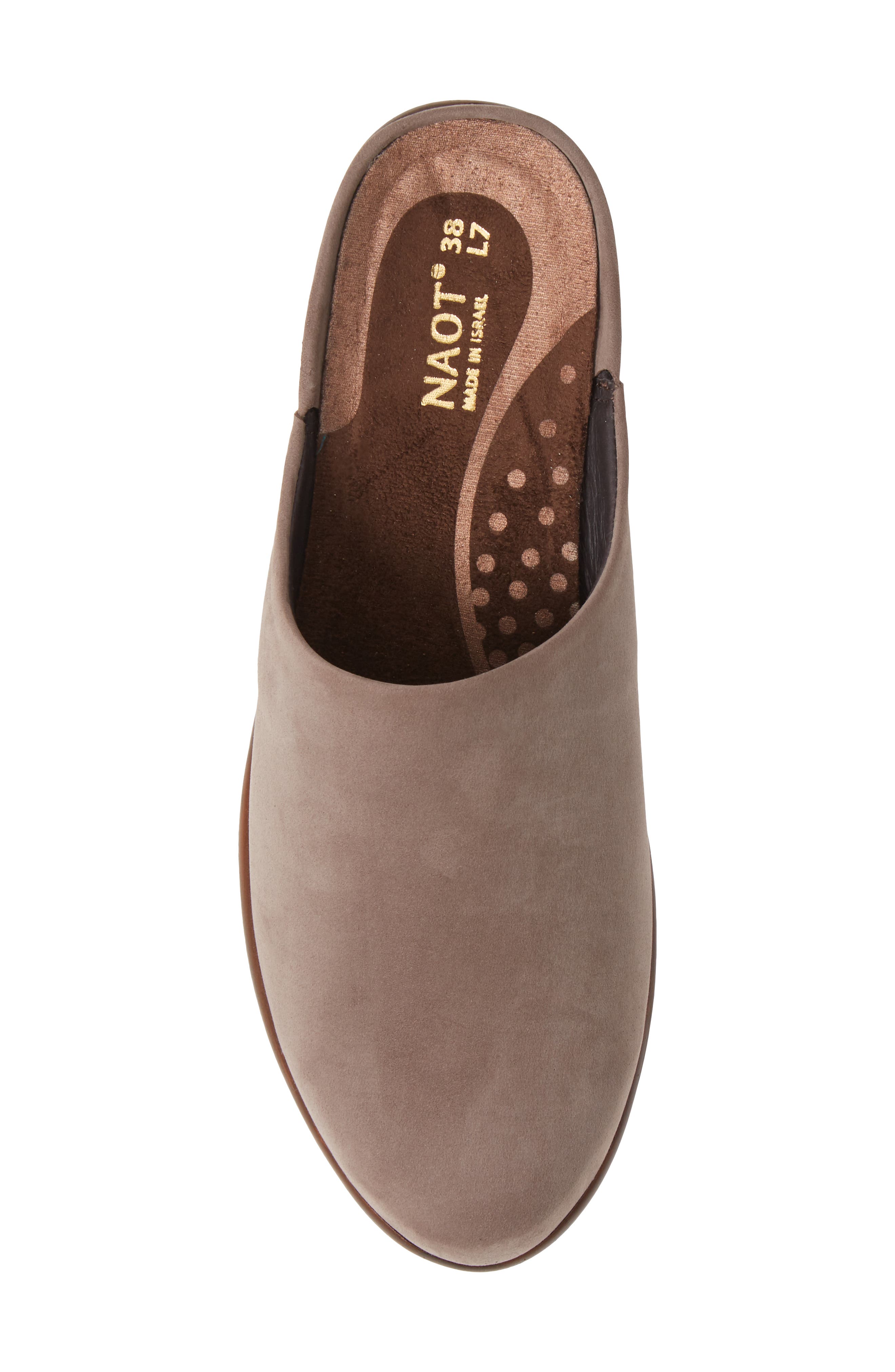 Lodos Mule, Alternate, color, SHIITAKE NUBUCK LEATHER