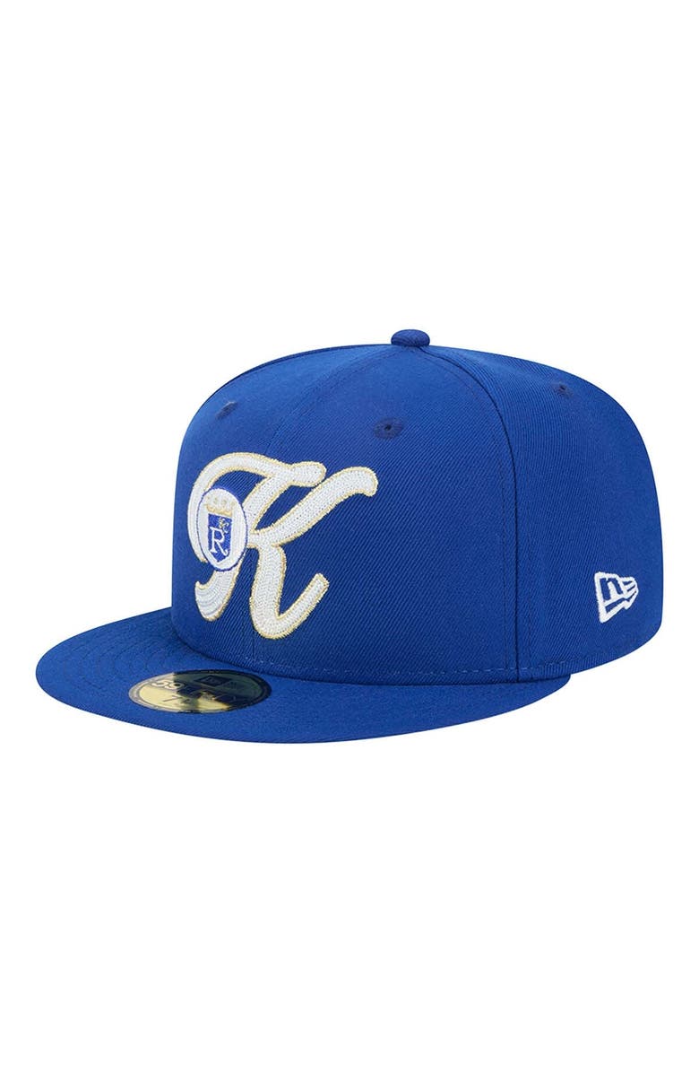 New Era Men's New Era Royal Kansas City Royals Duo Logo 2.0 59FIFTY Fitted Hat, Alternate, color,