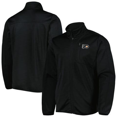 Men's G-III Sports by Carl Banks Black Philadelphia Flyers Closer Transitional Full-Zip Jacket