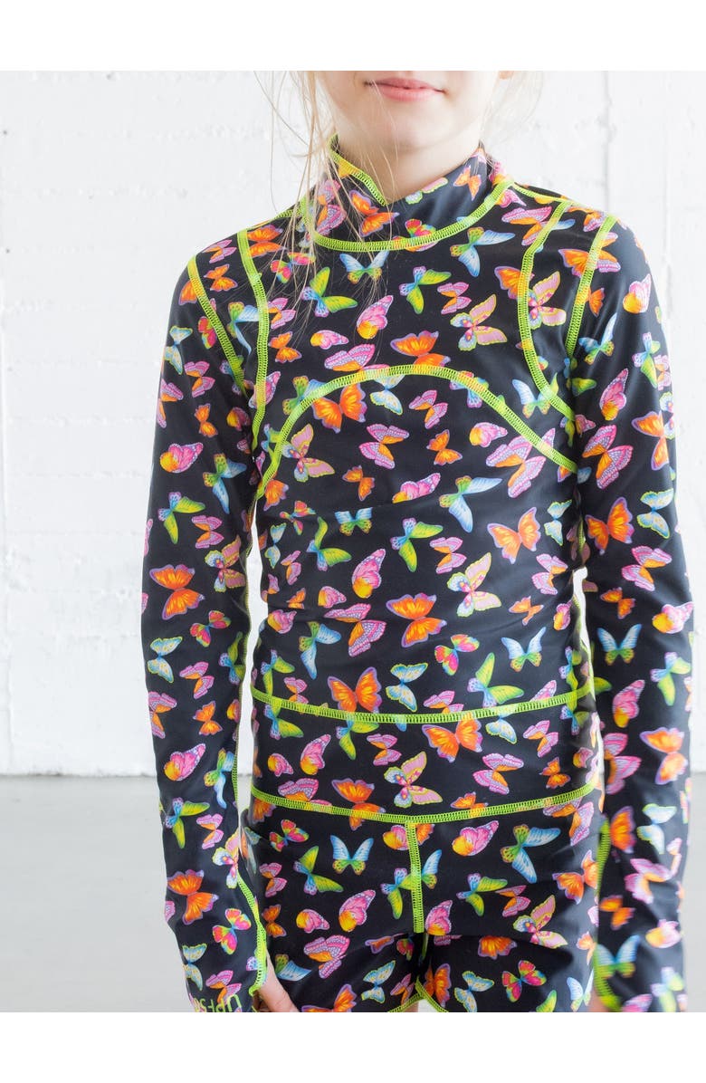 TUTUBLUE Girls' One-Piece Swimsuit - UPF 50+, Main, color, Black