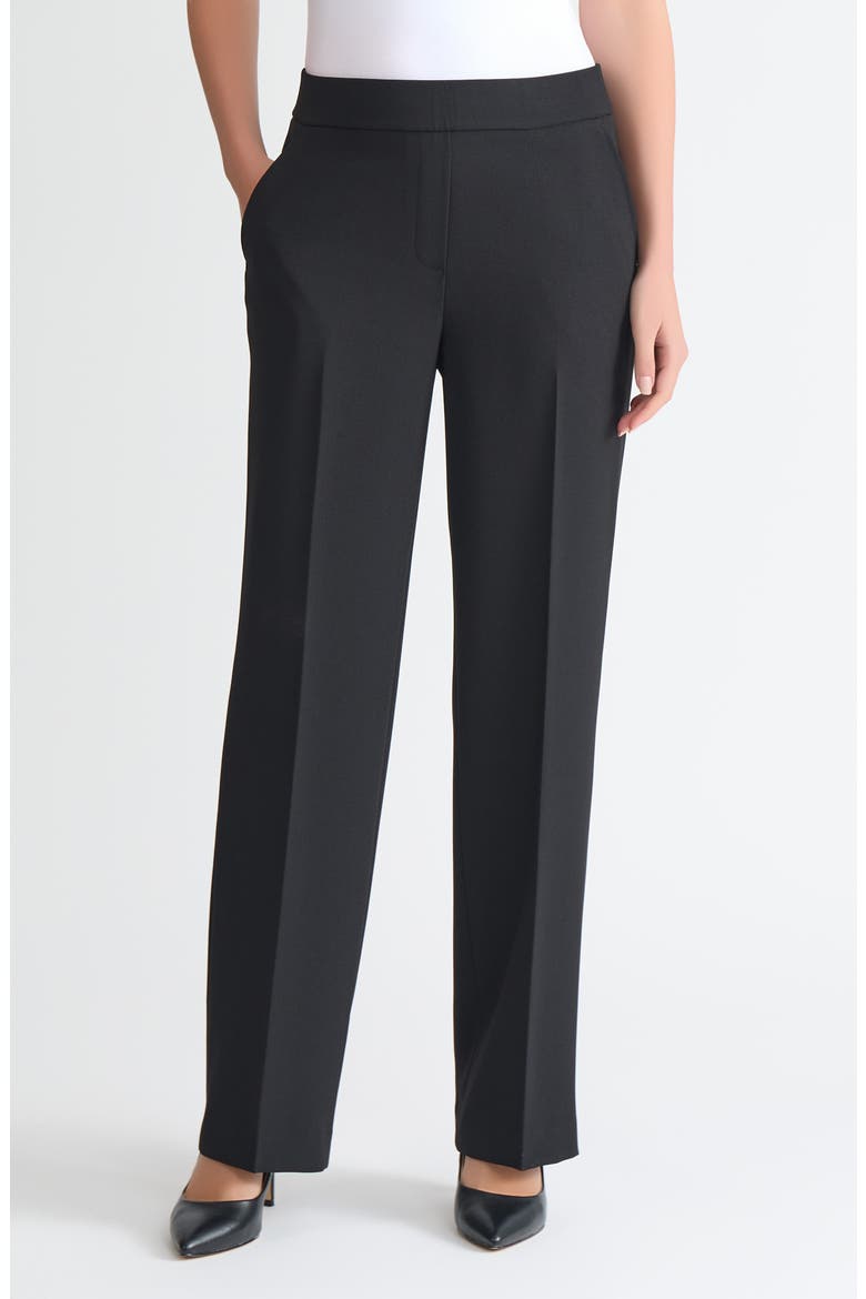 Gracie Pull-On Trouser Pants, Main, color, BLACK