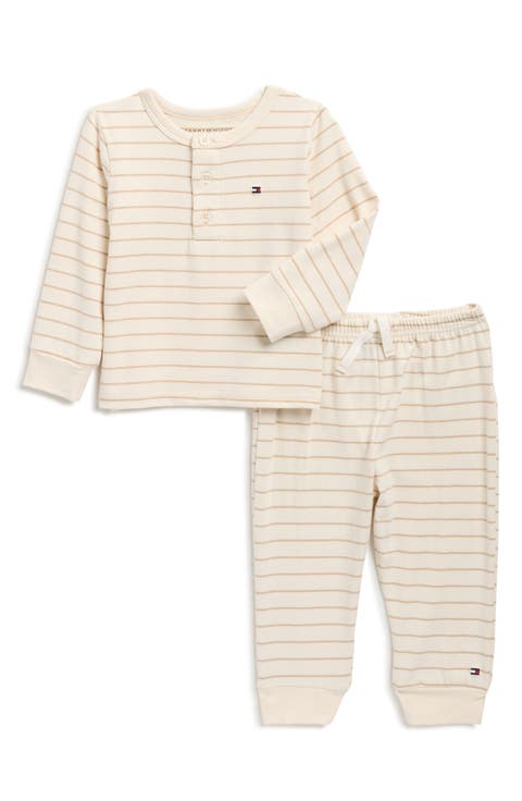 Stripe Knit Top & Joggers Set (Baby)