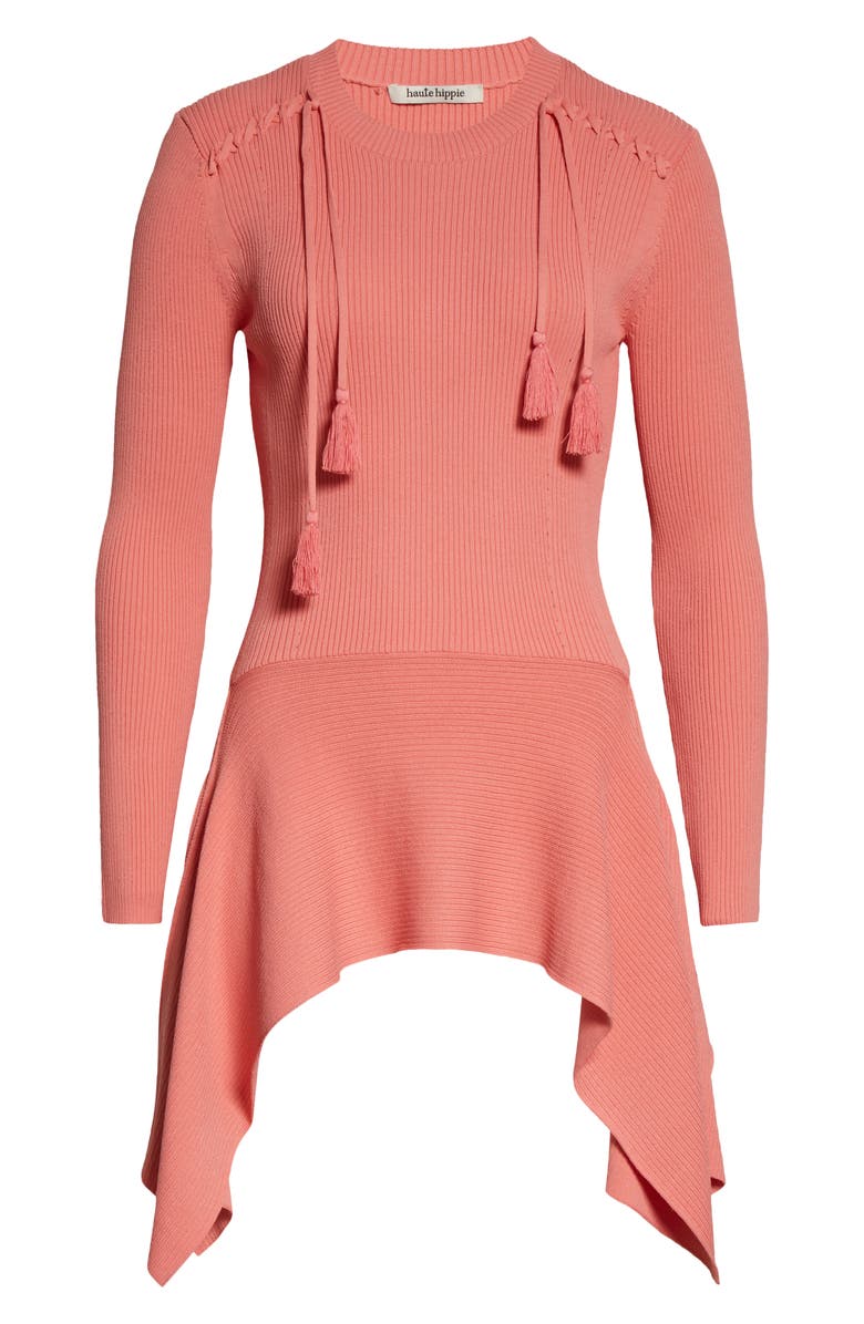 Haute Hippie Charlee Handkerchief Hem Sweater, Alternate, color, 